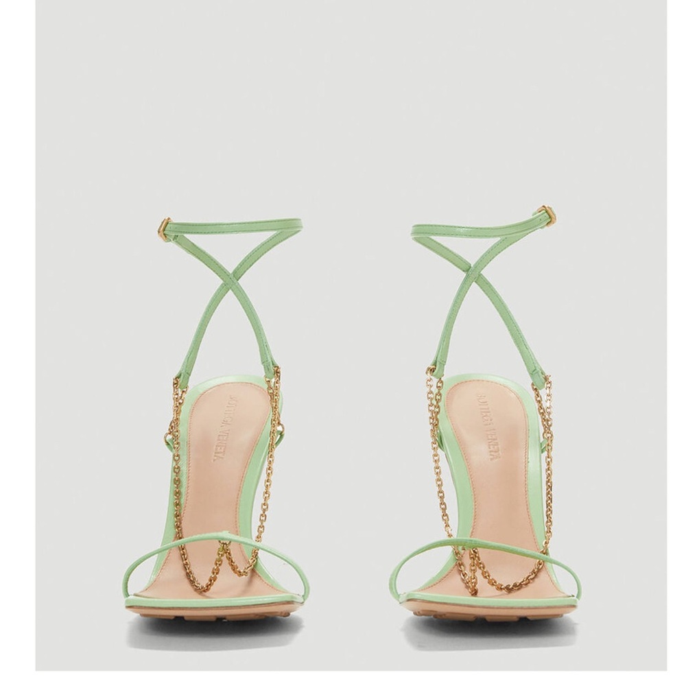 Brand New Never Worn BOTTEGA VENETA STRETCH SANDALS Color: PISTACHIO Size: 38